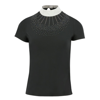 Equithème London Short Sleeve Competition Shirt, Black