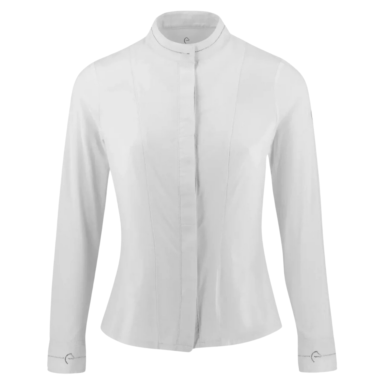 Equithème Julia Long Sleeve Competition Shirt, White