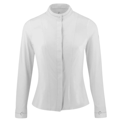 Equithème Julia Long Sleeve Competition Shirt, White