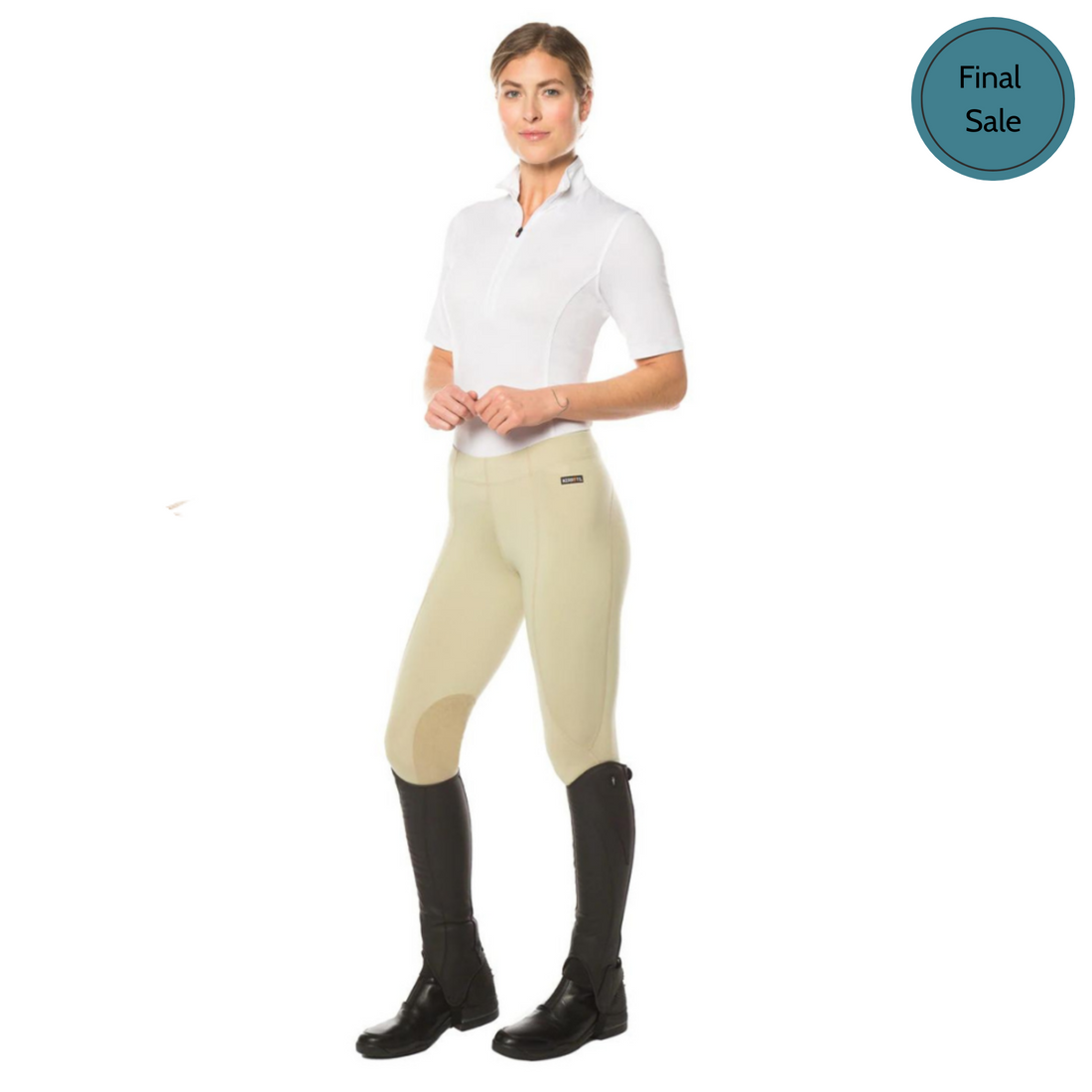 Kerrits® Flow Rise Knee Patch Performance Tight, Tan
