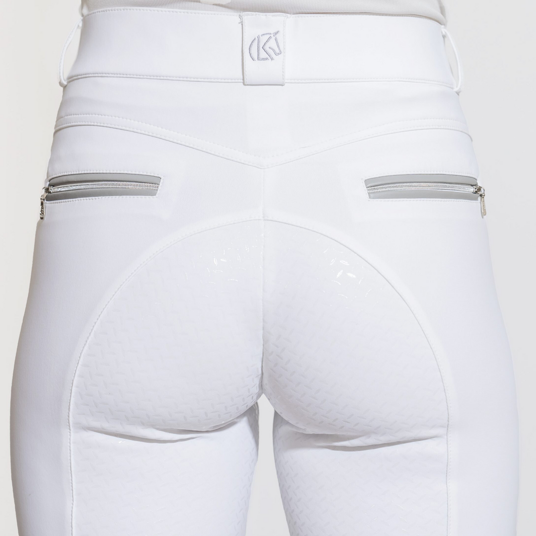 KL Select Gabrielle Full Seat Breeches, White