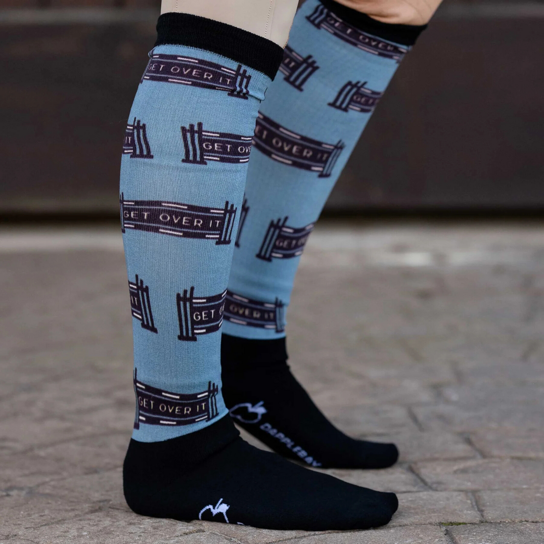 Dapplebay Slick Boot Socks, Get Over It