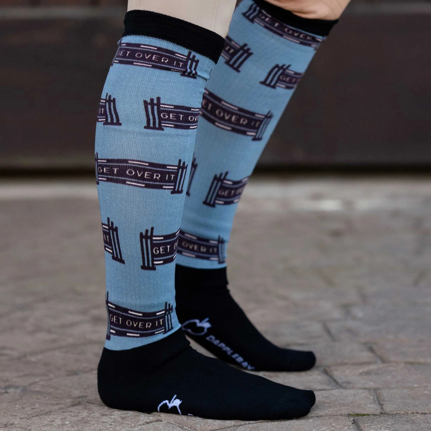 Dapplebay Slick Boot Socks, Get Over It