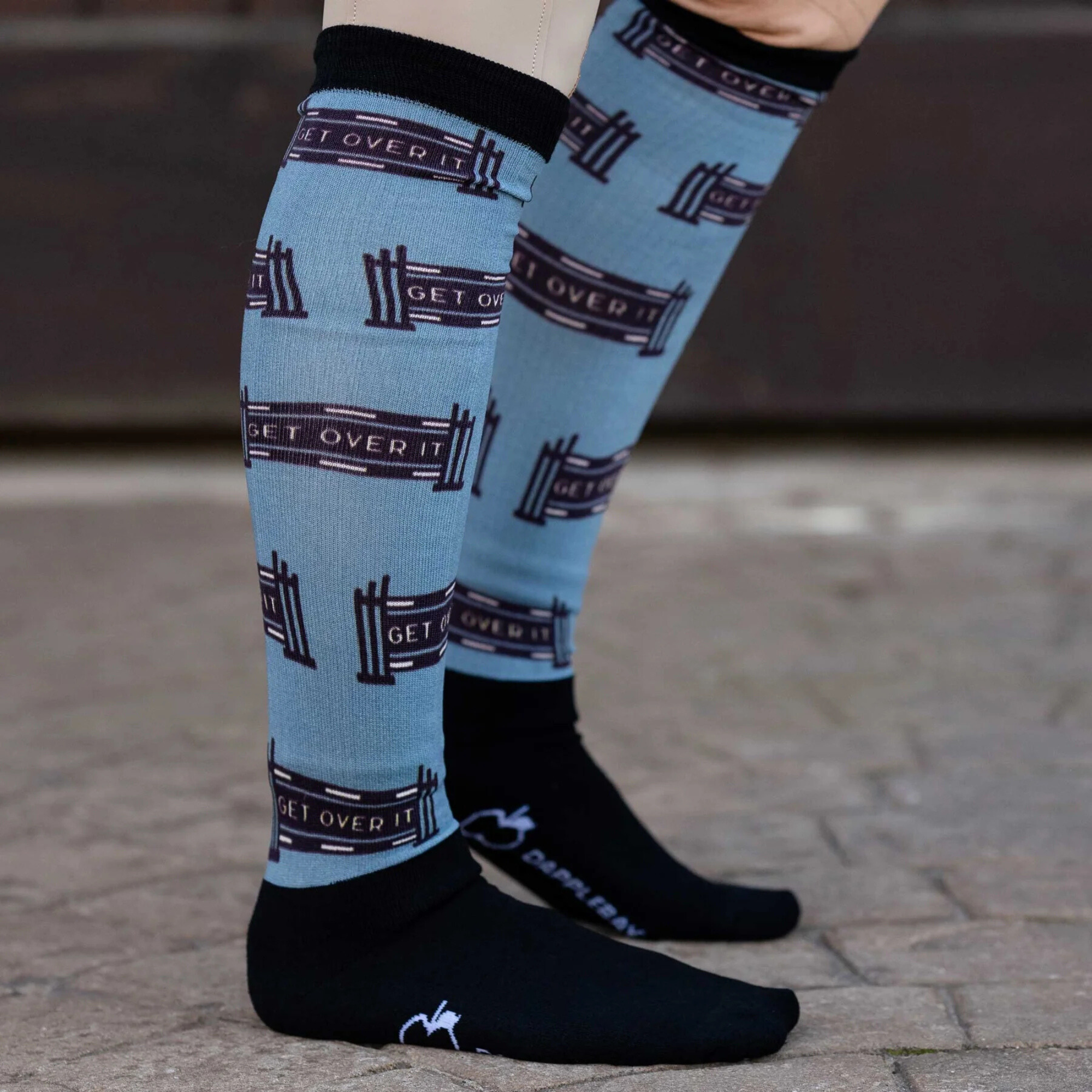 Dapplebay Slick Boot Socks, Get Over It