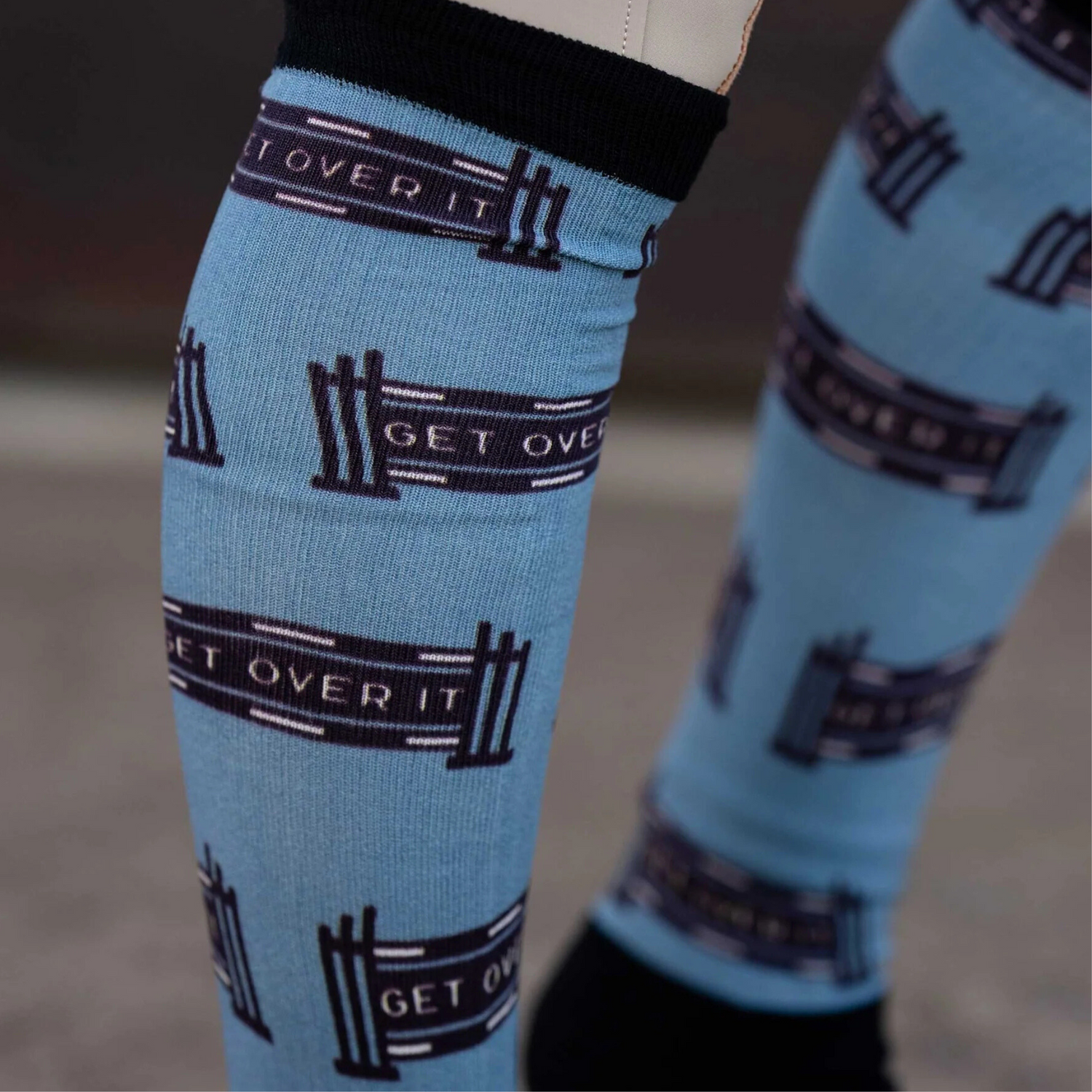 Dapplebay Slick Boot Socks, Get Over It