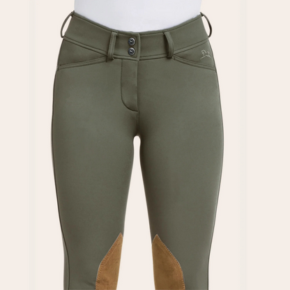 R.J Classics Gracie Knee Patch Breech, Dusty Olive