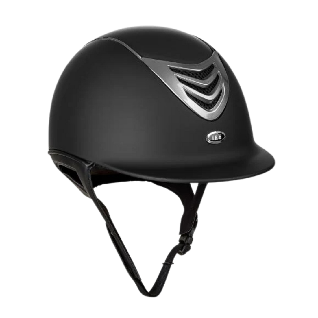 IR4G Competitors Choice LONG OVAL Helmet, Matte Black/Titanium Vent