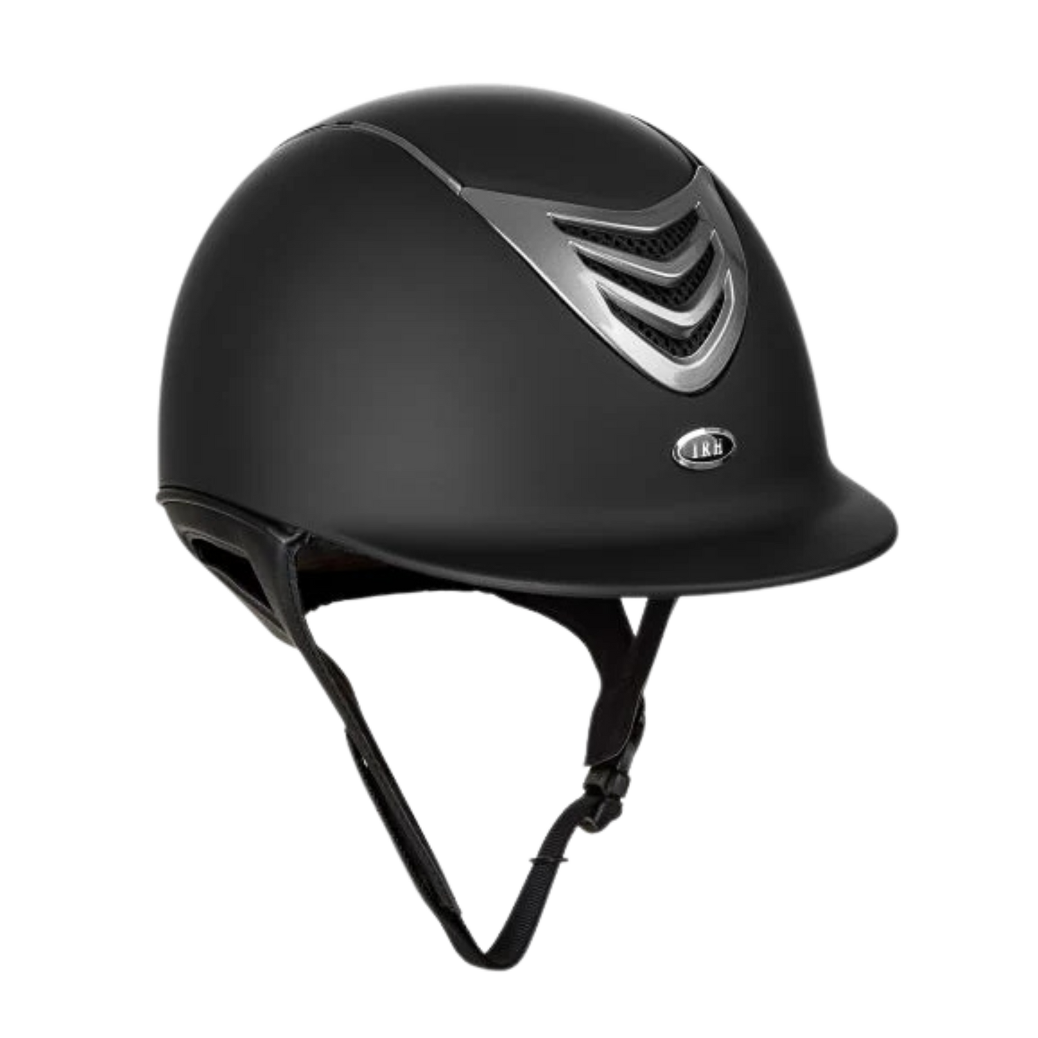 IR4G Competitors Choice LONG OVAL Helmet, Matte Black/Titanium Vent