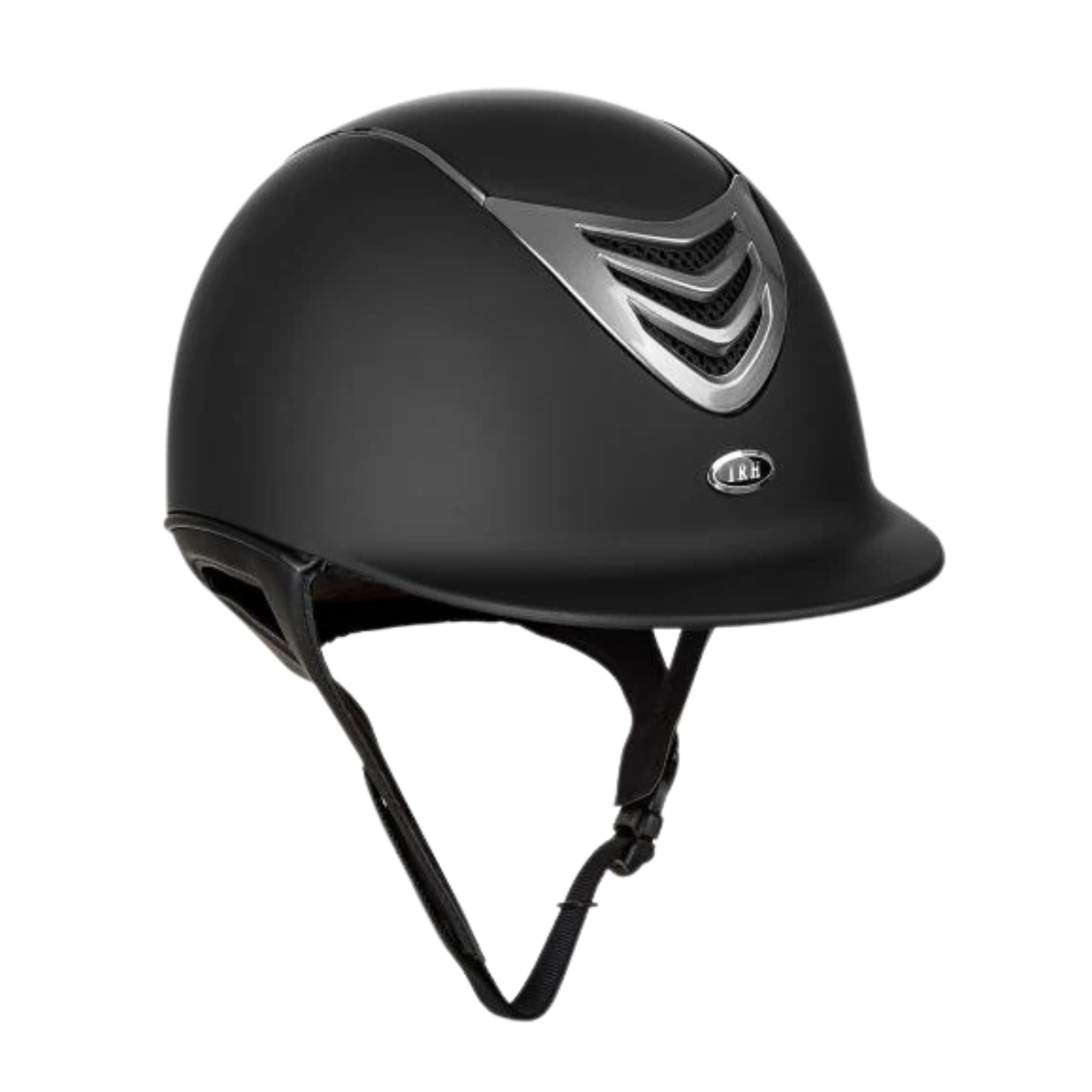 IR4G Competitors Choice LONG OVAL Helmet, Matte Black/Titanium Vent