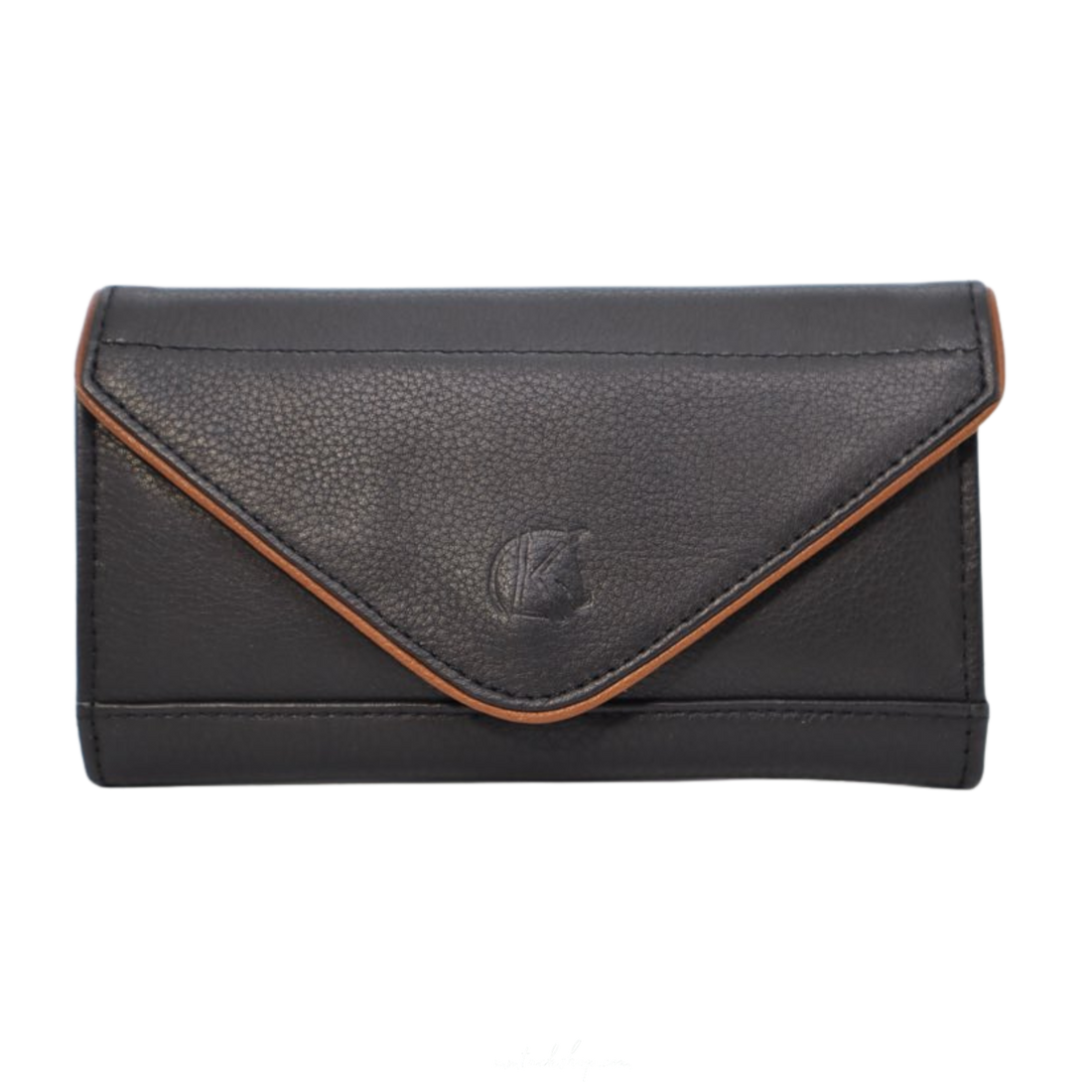 KL Select Phone Pocket, Black/Cognac