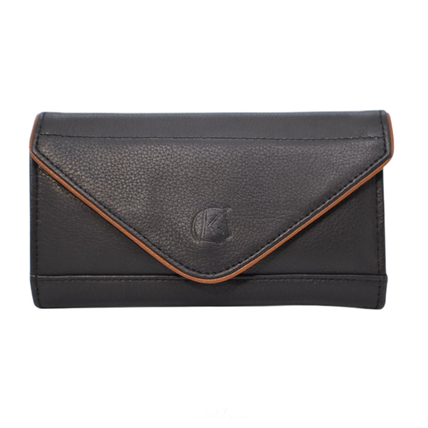 KL Select Phone Pocket, Black/Cognac
