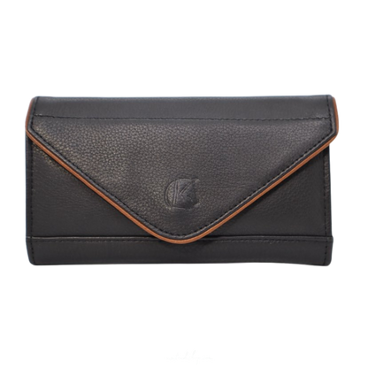 KL Select Phone Pocket, Black/Cognac
