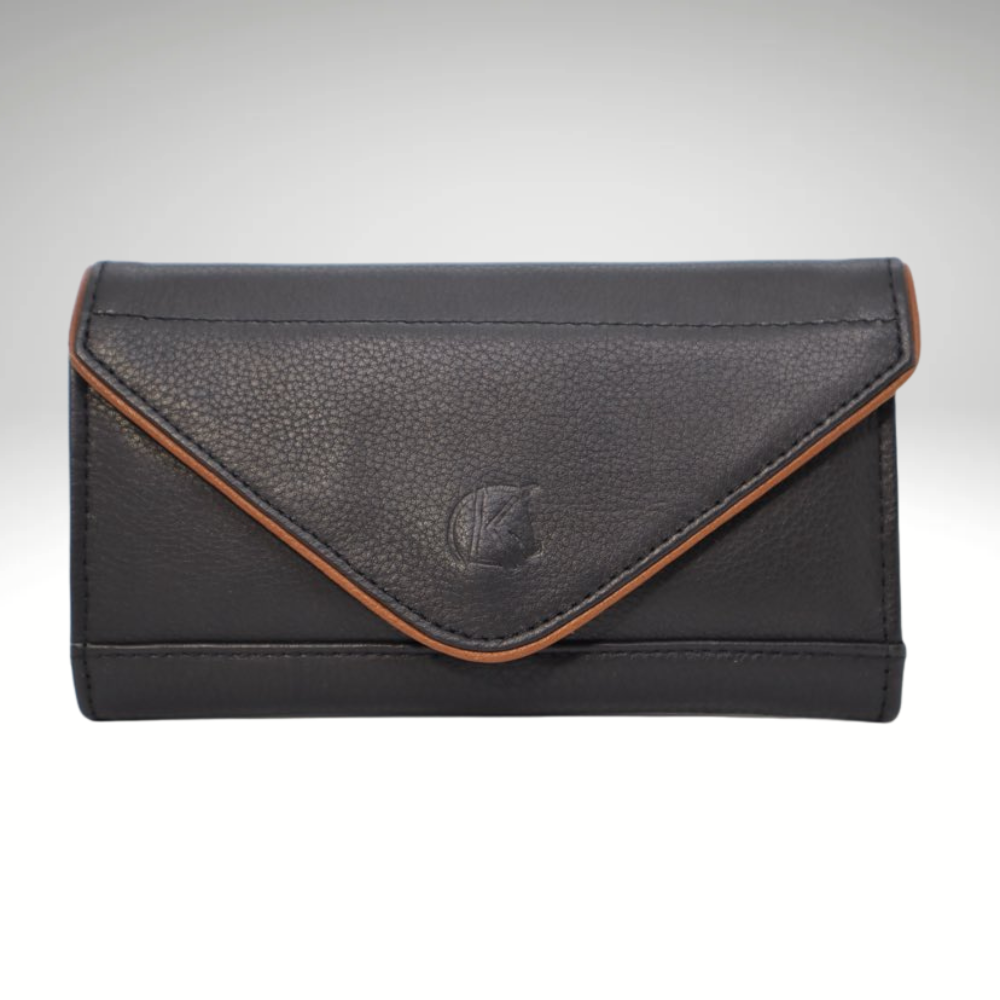 KL Select Phone Pocket, Black/Cognac