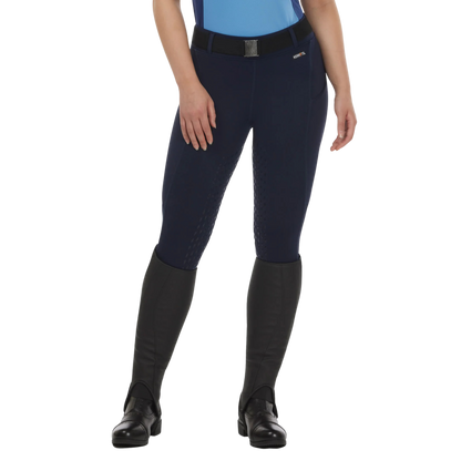 Kerrits Coolcore Silicone Full Leg Riding Tech Tight, Galaxy Blue