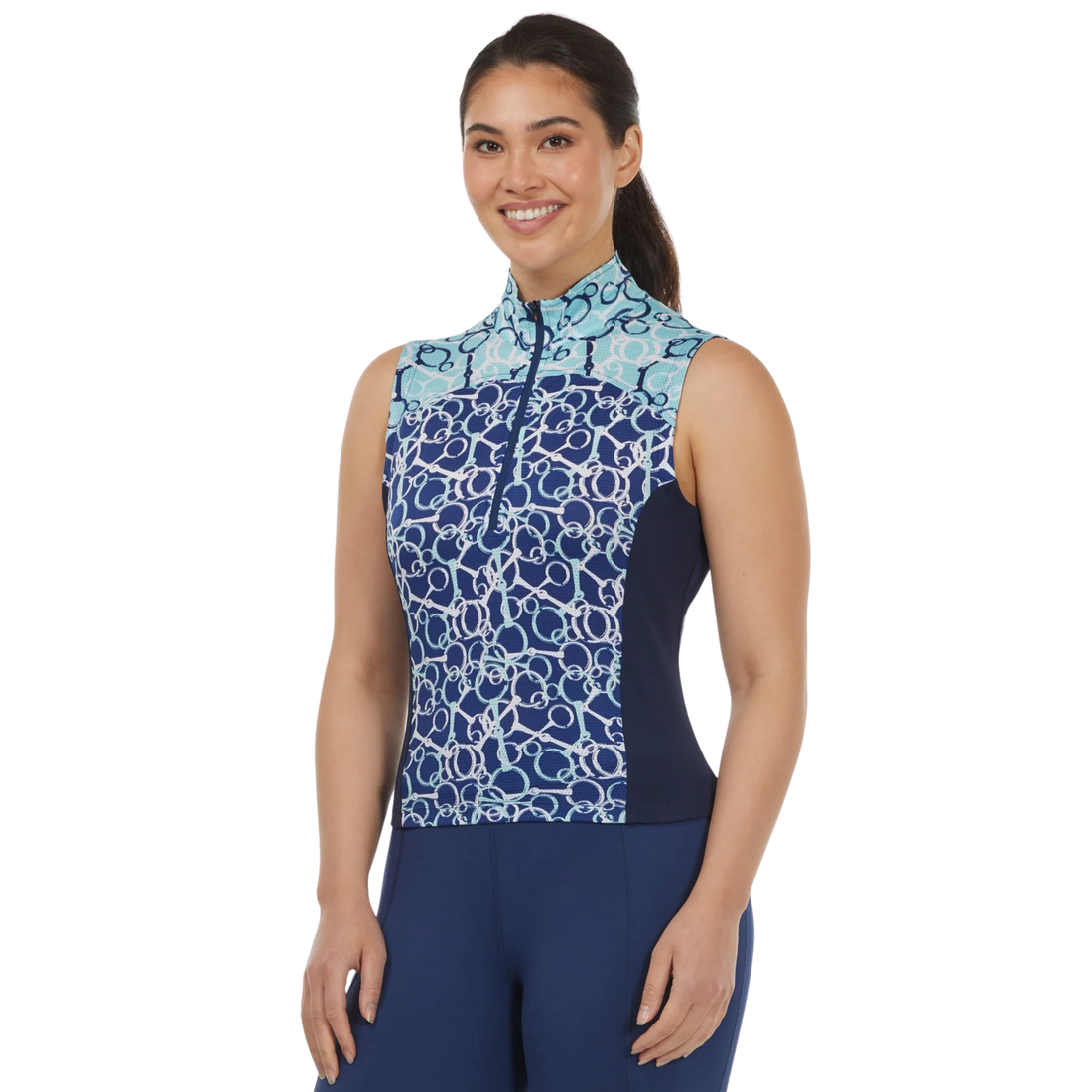 Kerrits Print Mix Sleeveless Riding Top