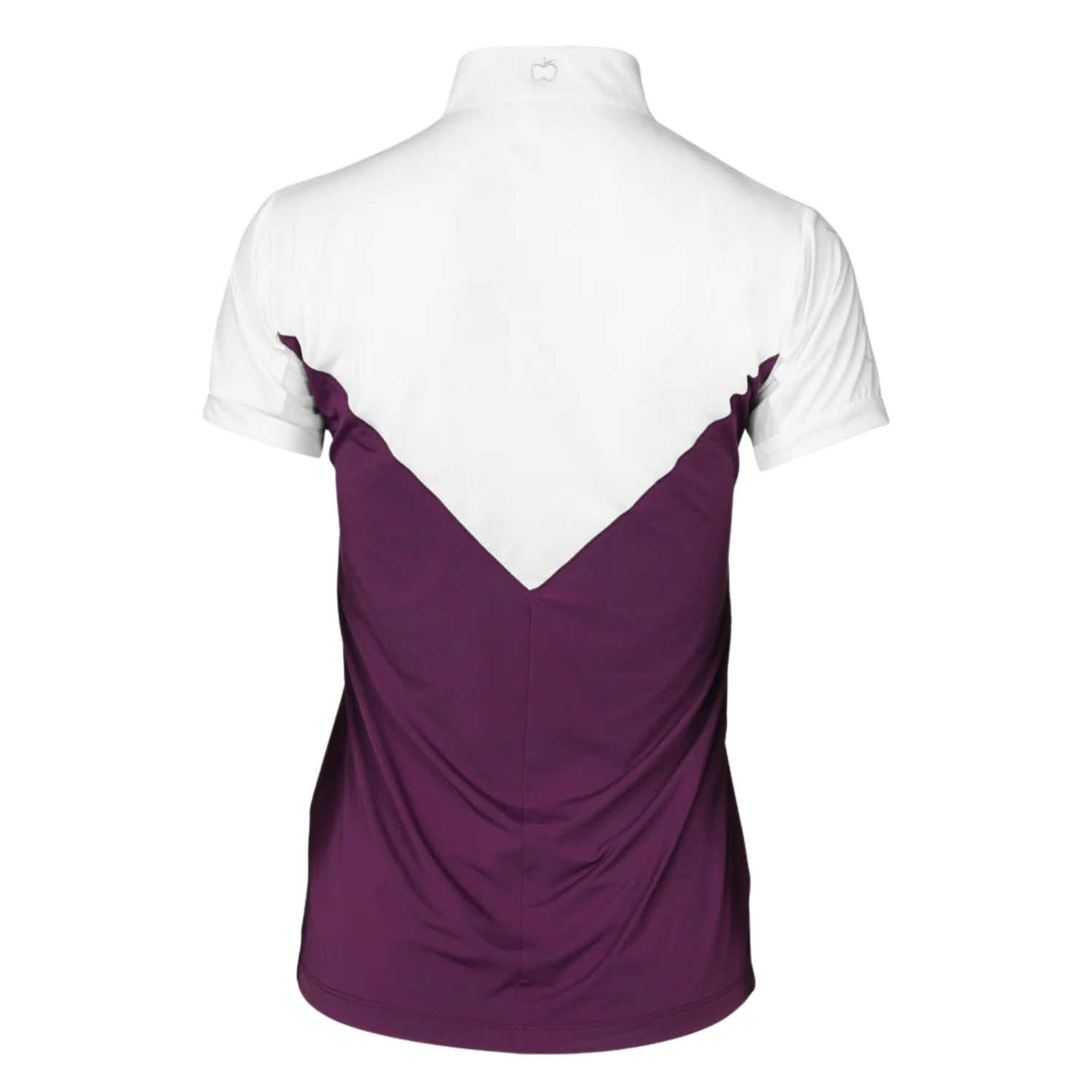Dapplebay Lady 1/4 Zip Short Sleeve Show Top, Plum