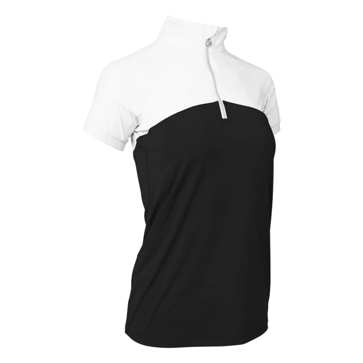Dapplebay Lady 1/4 Zip Short Sleeve Training Top, Black