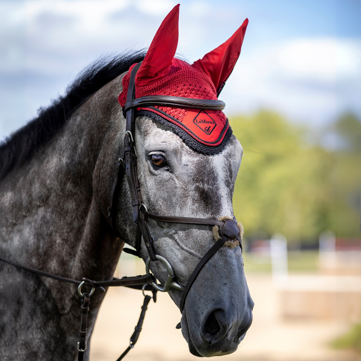 LeMieux Classic Ear Bonnet, Chili
