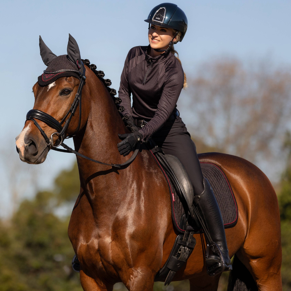 LeMieux Suede Dressage Square Pad, Cinder