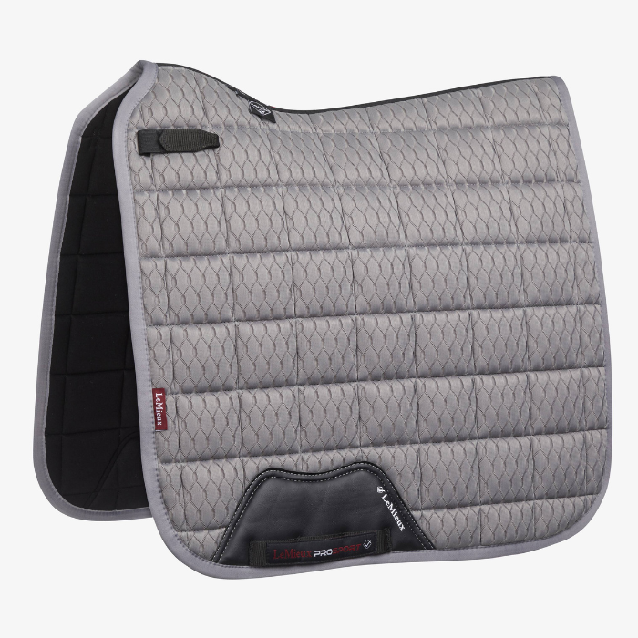 LeMieux Carbon Mesh Dressage Square Pad, Grey