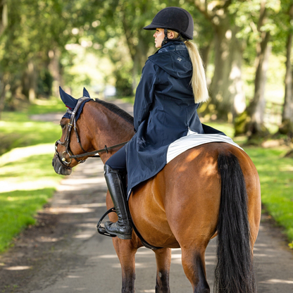 LeMieux Amelie Waterproof Lightweight Riding Coat, Navy