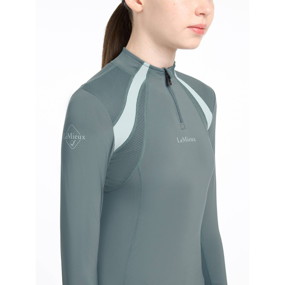 LeMieux Young Rider Mia Mesh Base Layer, Petrol