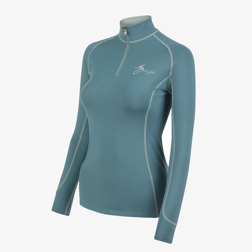 LeMieux 1/4 Zip Base Layer, Sage