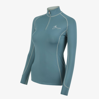 LeMieux 1/4 Zip Base Layer, Sage