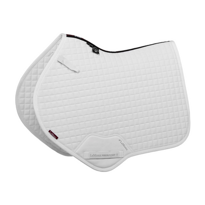 LeMieux Suede Close Contact Square Pad, White