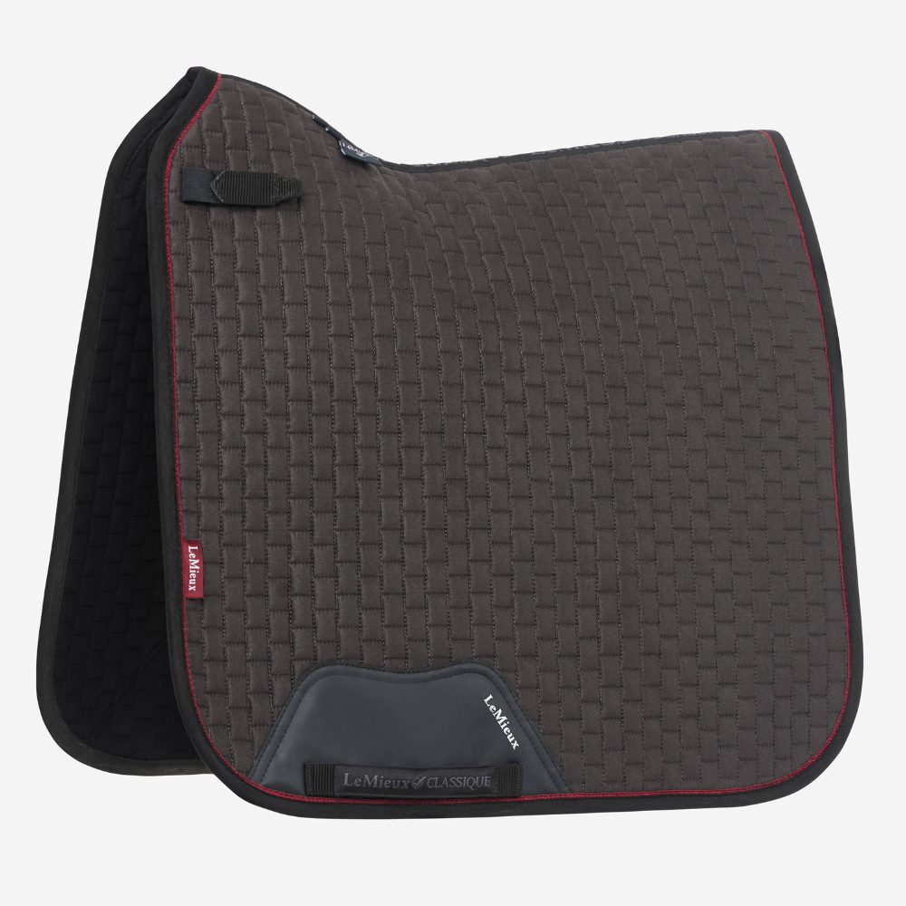 LeMieux Suede Dressage Square Pad, Cinder