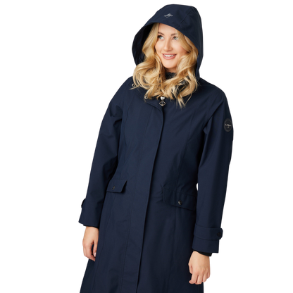 LeMieux Amelie Waterproof Lightweight Riding Coat, Navy