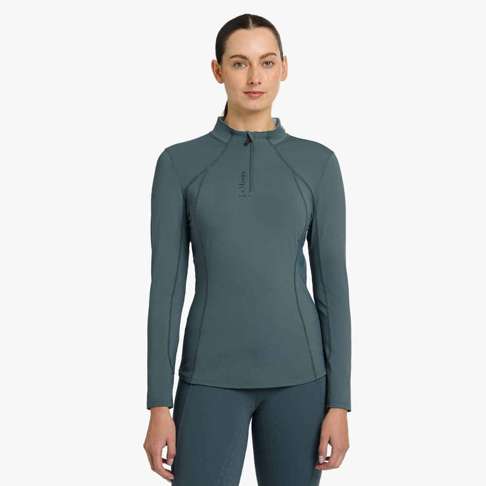 LeMieux 1/4 Zip Base Layer, Petrol