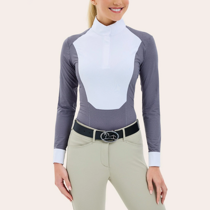 R.J. Classics Ladies Liv Show Shirt, Grey Weave