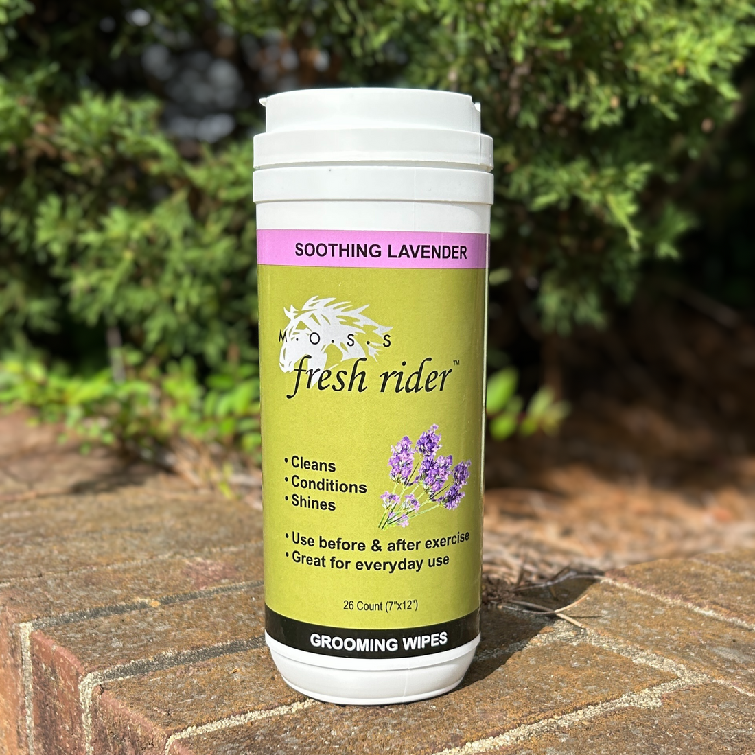 MOSS Fresh Rider Grooming Wipes, Lavender