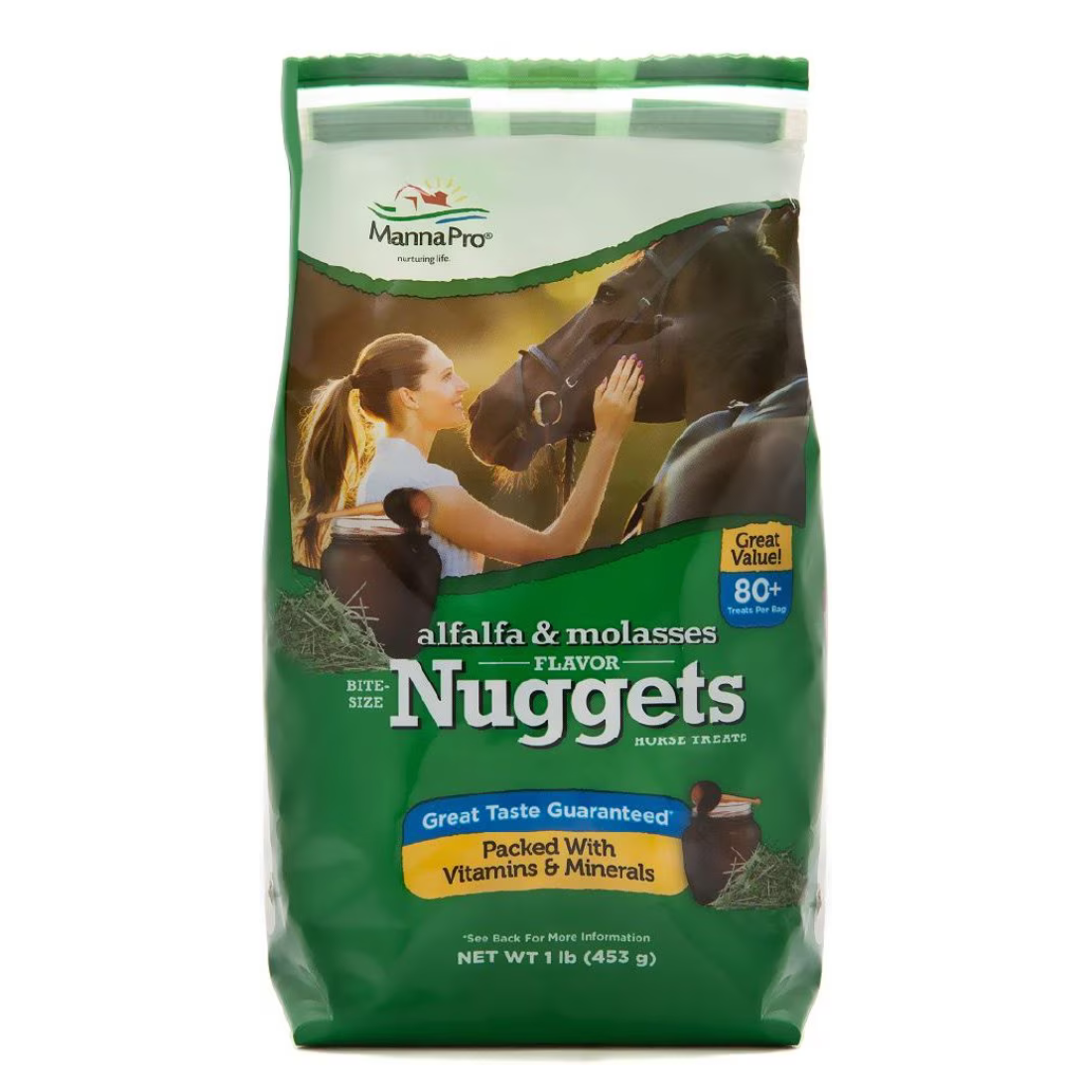 Manna Pro Alfalfa &amp; Molasses Flavor edBite Size Nuggets Package