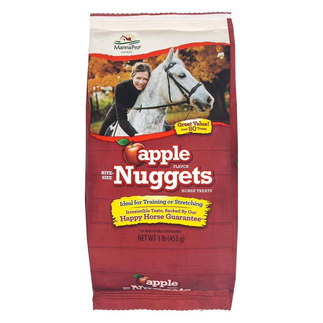 Manna Pro Apple Flavored Bite Size Nuggets Package