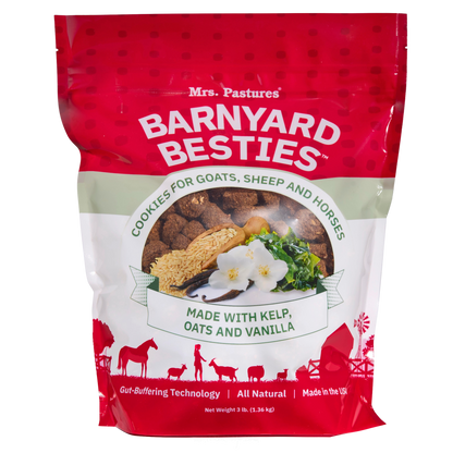Image of the front of a bag of Mrs. Pastures&
