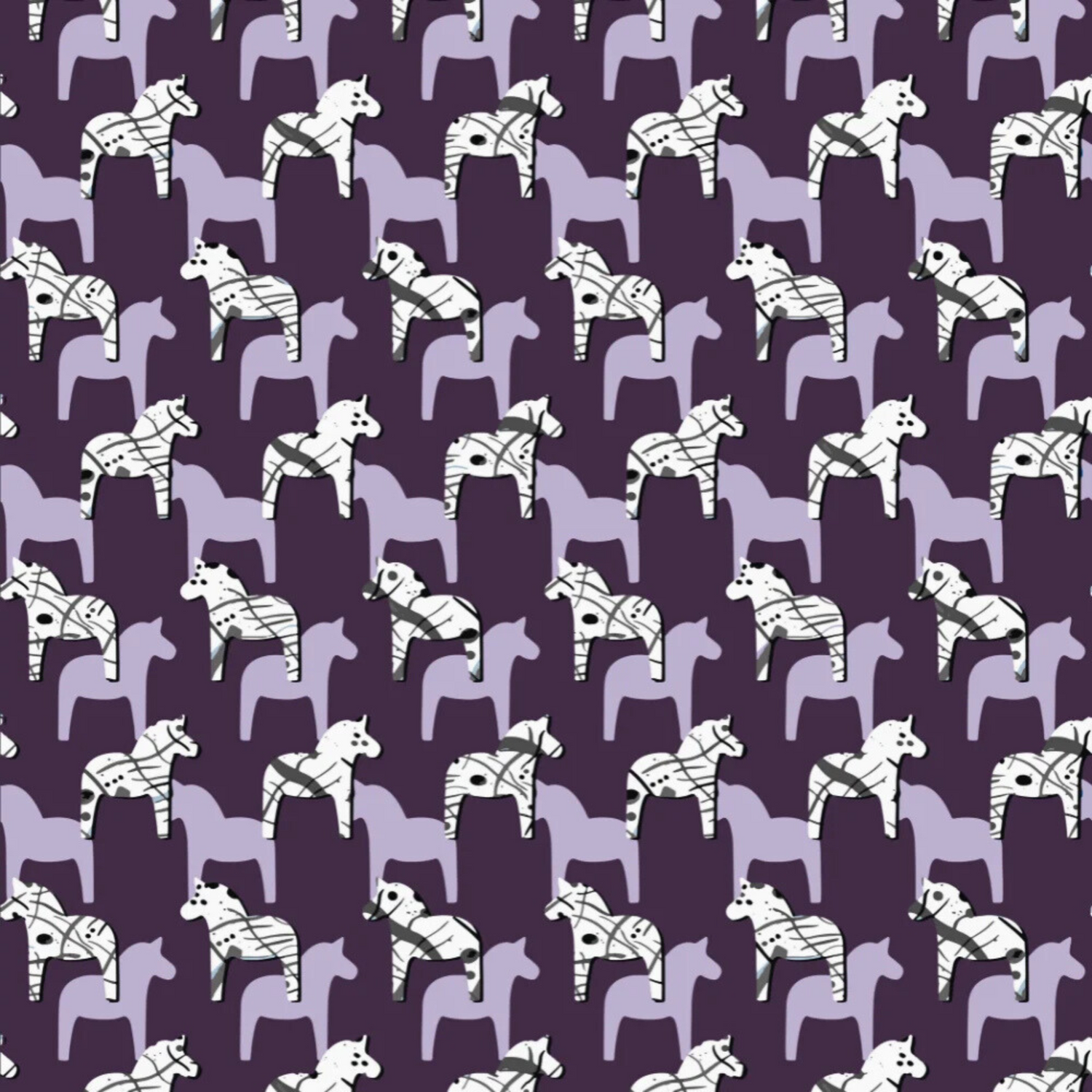 R.J Classics Brynn Short Sleeve Show Shirt, Abstract Horses