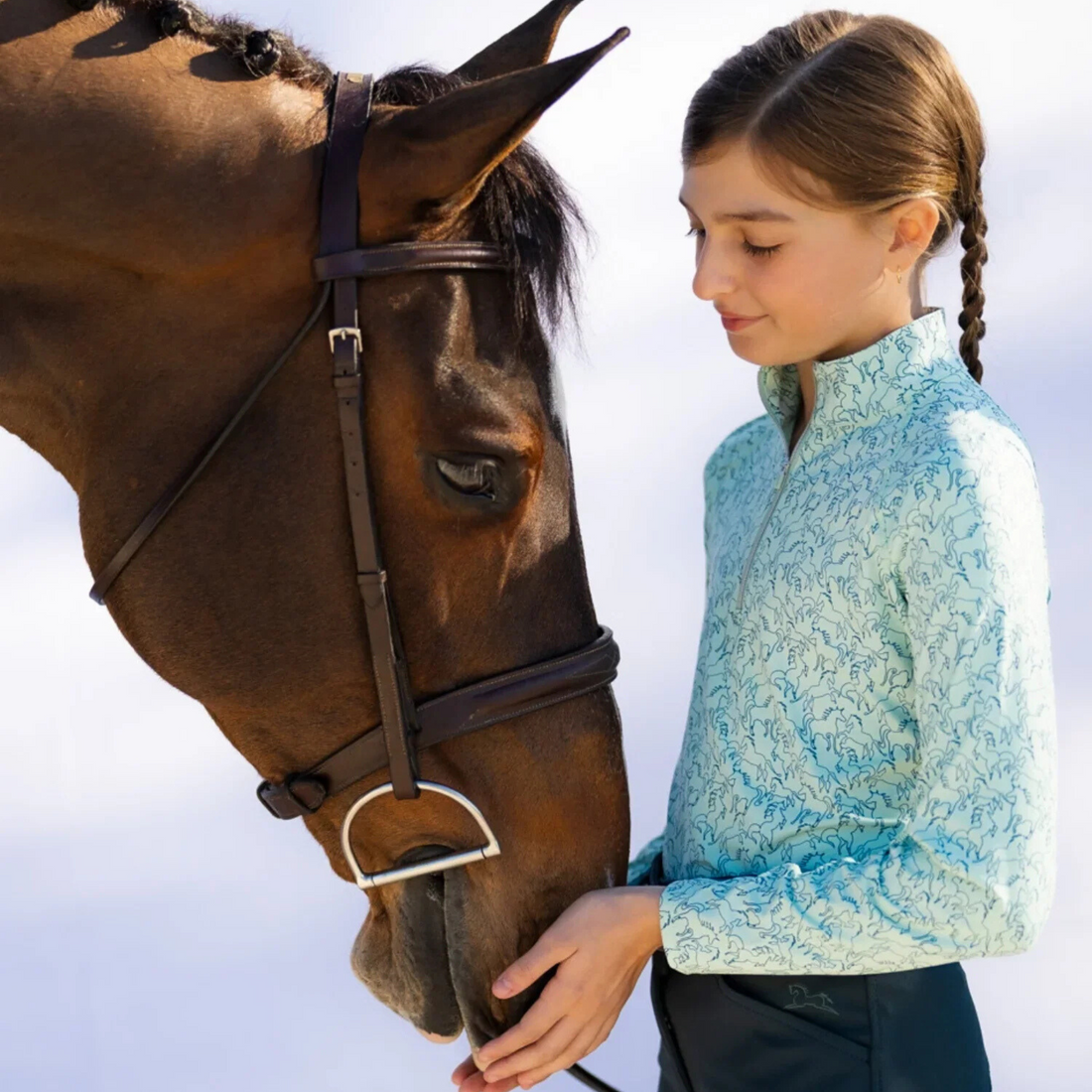 R.J. Classics Libby Jr. Training Shirt, Green Paddock Play