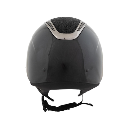 BR Equestrian Zeta Sparkling Helmet, Black Gunmetal