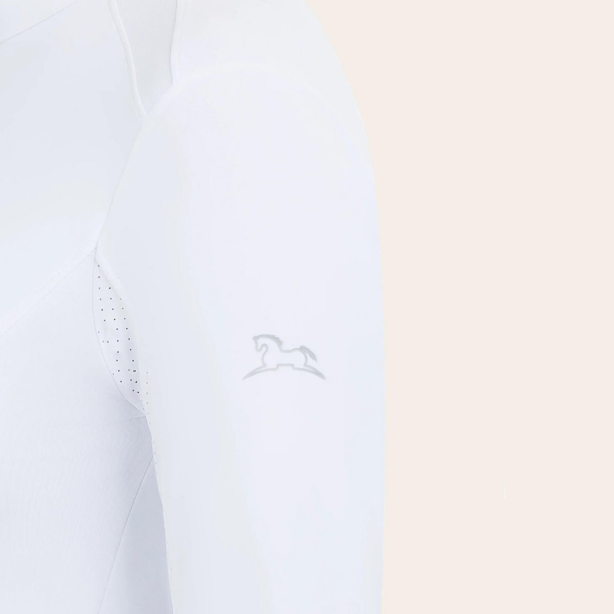 R.J. Classics Tori Jr. Show Shirt Sleeve Detail with R.J. Classics Logo Horse
