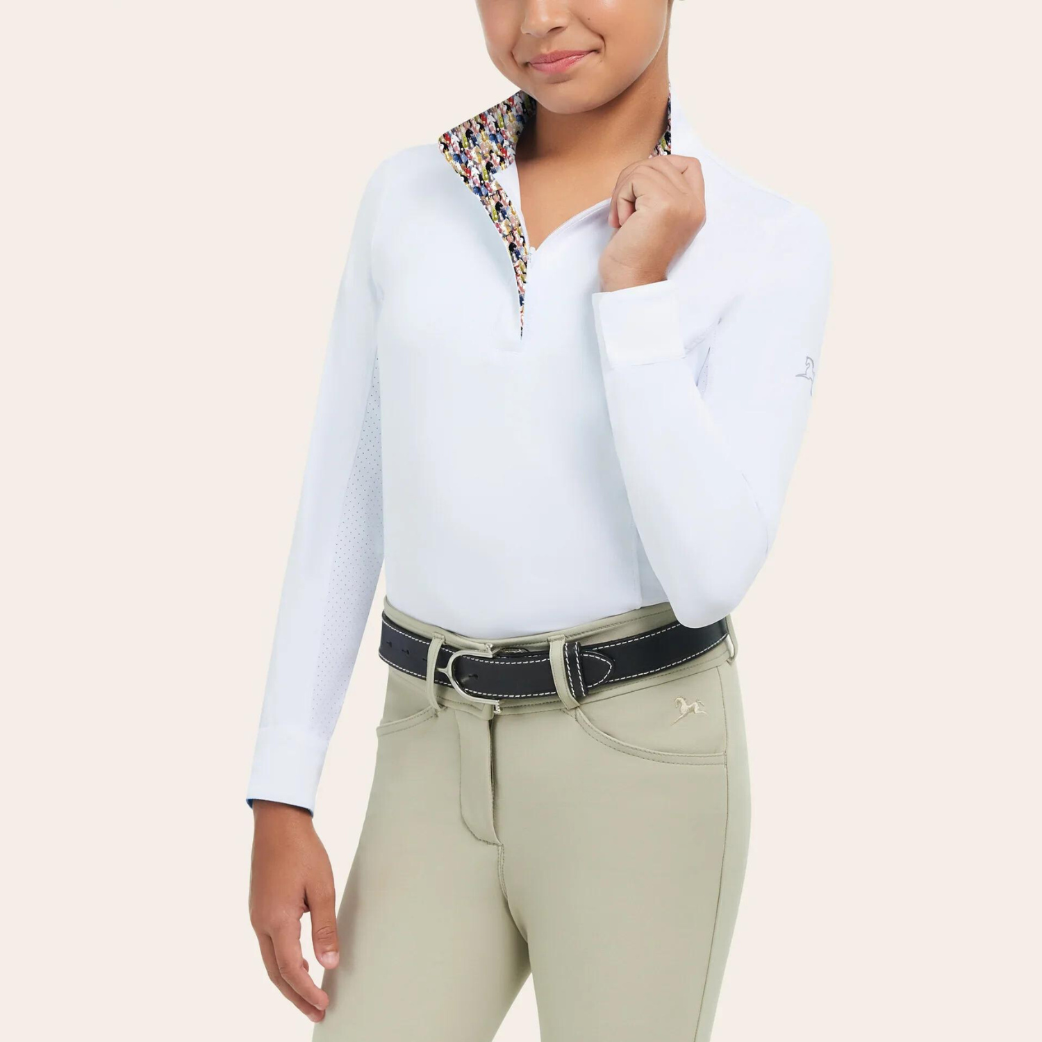 R.J. Classics Tori Jr. Show Shirt, Multi Horses