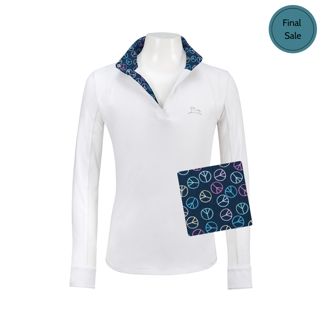 R.J. Classics Maddie Jr. 37.5 Show Shirt,  Peace Signs