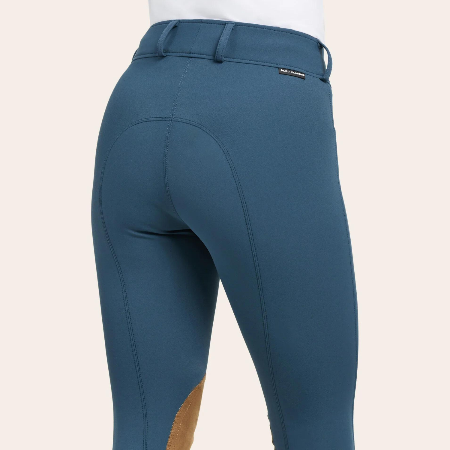 R.J Classics Gracie Knee Patch Breech, Evening Blue