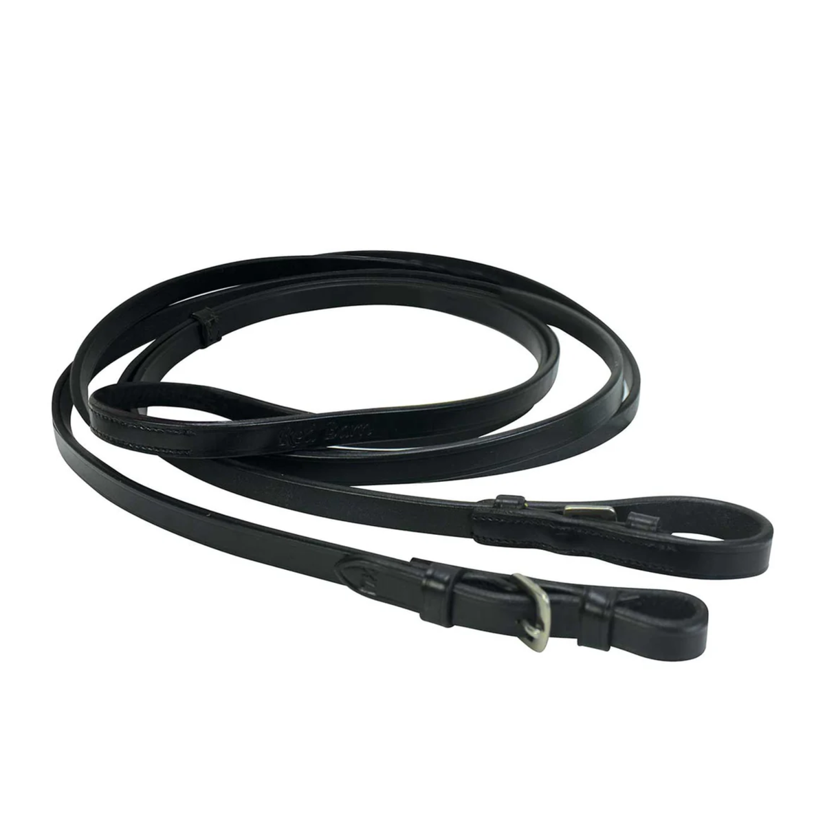 Red Barn Extra Long 1/2" Curb Reins with Buckle End