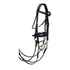 KL Select Pirouette Black weymouth bridle with reins on a white background