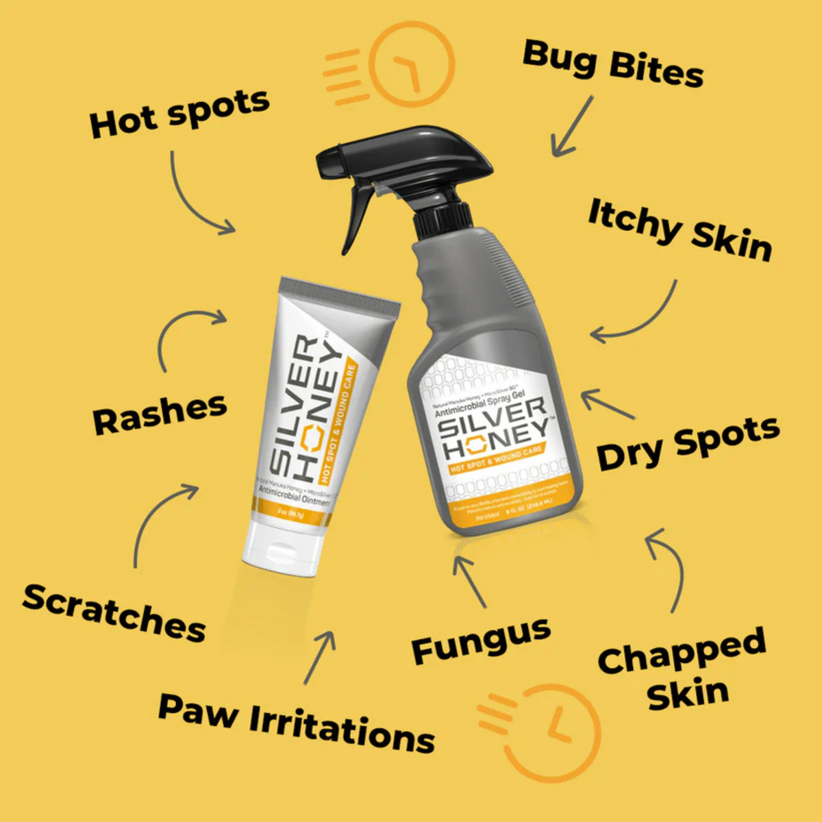 Silver Honey Hot Spot &amp; Wound Care, 2 oz