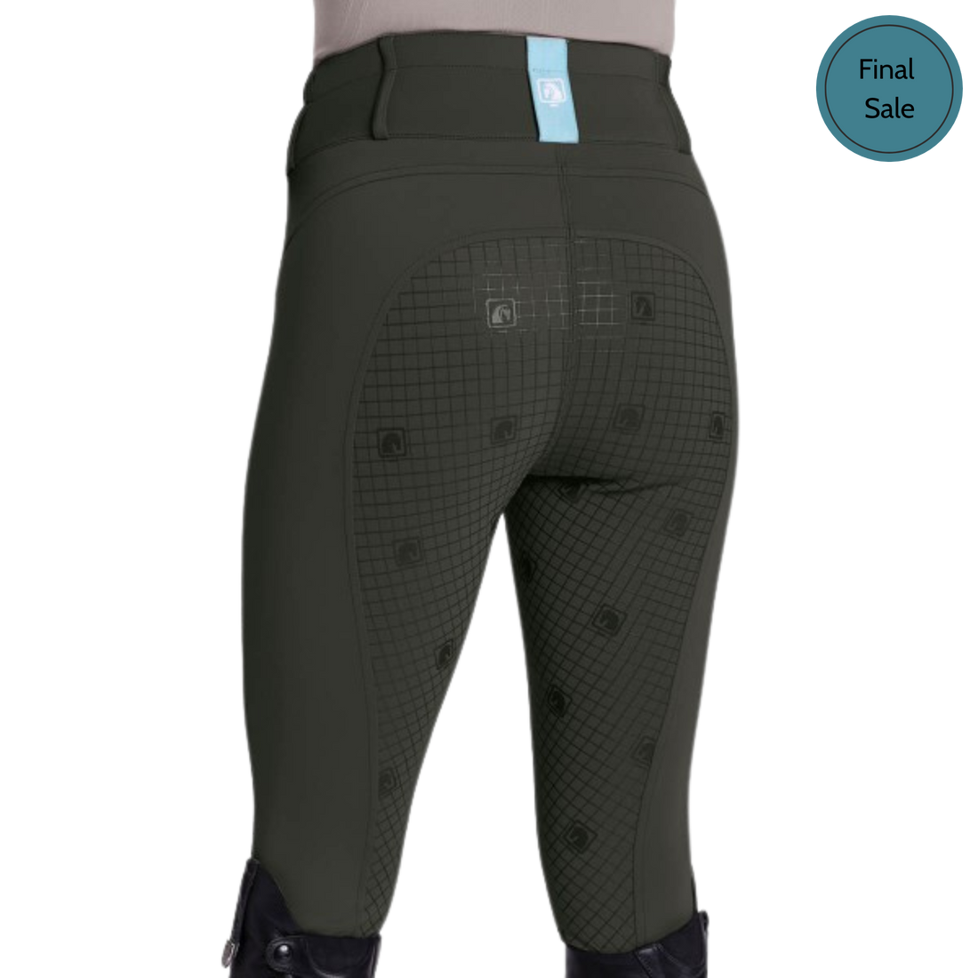 Romfh Evelyn Full Grip 3 Button Breech, Dark Olive Plus Sizes
