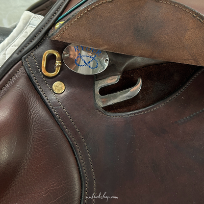 Image of 17.5&quot; used Ryder Riviera Tropheé jump saddle&