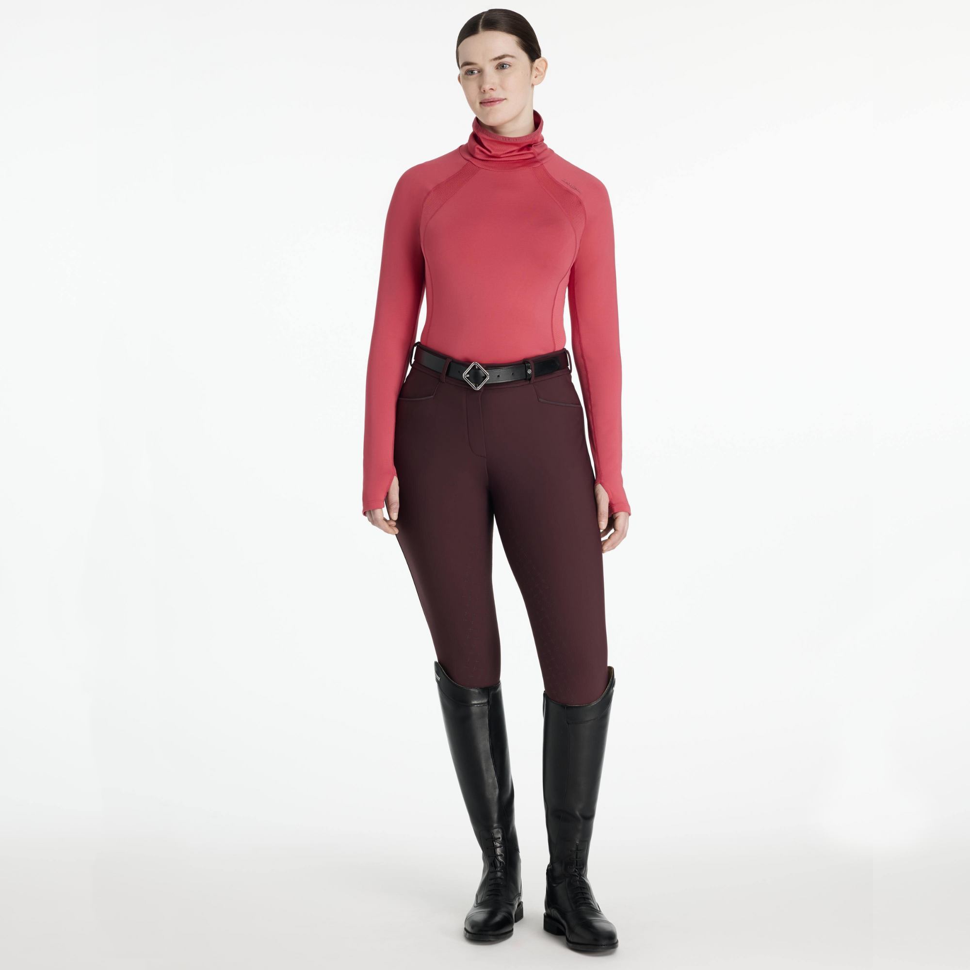 LeMieux Sara Snood Base Layer, Cranberry